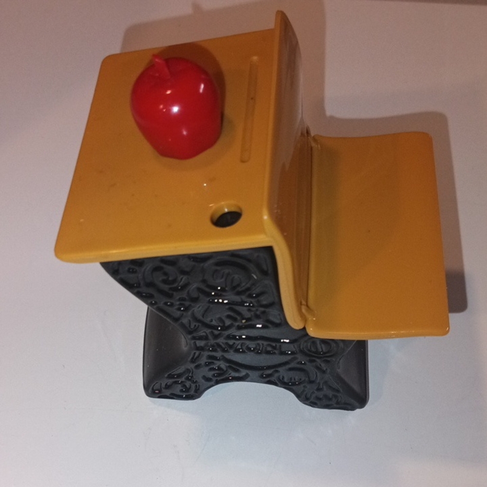 Avon Remember When School Desk Decanter Box - Yellow and Black